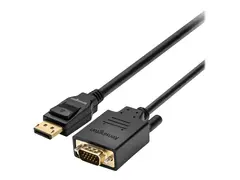 Kensington - Adapterkabel - DisplayPort (hann) til HD-15 (VGA) (hann) DisplayPort 1.2 - 1.83 m - passiv, 1080p-støtte - svart