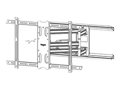 Neomounts WL40S-850BL18 - Monteringssett (VESA-plate, veggplate, dekorativt deksel, brakettadapter, kabeldekke) for LCD-skjerm