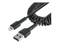 STARTECH.COM 1m 3ft USB to Lightning Cable MFi Certified Coiled iPhone Charg