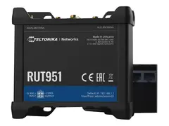 Teltonika RUT951 - Tr&#229;dl&#248;s ruter WWAN 3-portssvitsj 2,4 GHz - 3G, 4G - DIN-skinnemonterbar, overflatemonterbar