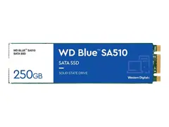 WD Blue SA510 WDS250G3B0B - SSD 250 GB - intern - M.2 2280 - SATA 6Gb/s - blå