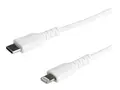 STARTECH.COM 2m 6.6ft USB C to Lightning Cable - MFi Certified - Durab