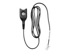 EPOS CSTD 01-1 - Hodetelefonkabel - EasyDisconnect til RJ-9 hann 1 m - svart - standard bunnkabel