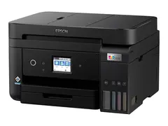 Epson EcoTank ET-4850 - Multifunksjonsskriver farge - ink-jet - p&#229;fyllbar - A4 (medie) - opp til 15.5 spm (trykking) - 250 ark - 33.6 kbps - USB, LAN, Wi-Fi - svart