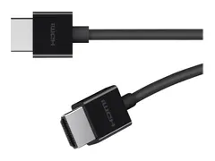 Belkin BOOST CHARGE - Ultra High Speed - HDMI-kabel HDMI hann til HDMI hann - 2 m - svart - 8K-støtte - for P/N: AVC006BTSGY, F4U098BT, F4U110BT, INC003TTBK, INC004BTSGY