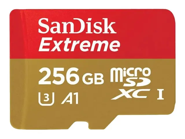 SanDisk Extreme - Flashminnekort (microSDXC til SD-adapter inkludert) 256 GB - A1 / Video Class V30 / UHS-I U3 - microSDXC UHS-I 