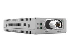 Allied Telesis AT MMC6006 - Nettverksutvider Ethernet over VDSL2, 1GbE - 1000Base-T, 100Base-TX, 10Base-T - RJ-45 / BNC - opp til 3 km