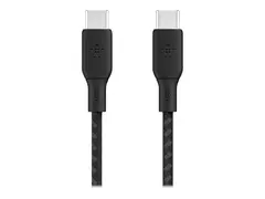 Belkin BOOST CHARGE - USB-kabel - 24 pin USB-C (hann) til 24 pin USB-C (hann) 2 m - svart - for Apple 10.9-inch iPad Air; Google Pixel 4a, 5, 6; Samsung Galaxy Note20, S21, S21 5G, S22