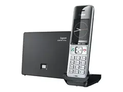 Gigaset 500 IP Flex Comfort - Trådløs telefon / VoIP-telefon med anrops-ID ECO DECT\GAP\CAT-iq - SIP - multilinje - svart, sølv