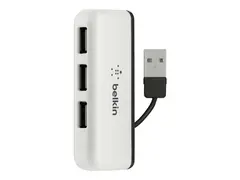 Belkin Travel - Hub - 4 x USB 2.0 stasjonær