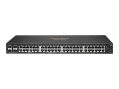 HPE Aruba 6100 48G 4SFP+ Switch Switch - Styrt - 48 x 10/100/1000 + 4 x 1 Gigabit / 10 Gigabit SFP+ - side til side-luftflyt - rackmonterbar