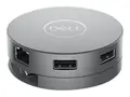 Dell Mobile Adapter DA310 - dokkingstasjon USB-C - VGA, DP, HDMI, USB-C - 1GbE
