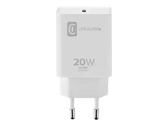 Cellular Line ACHIPHUSBCPD20WW - Str&#248;madapter 20 watt - 3 A - PD (24 pin USB-C) - hvit