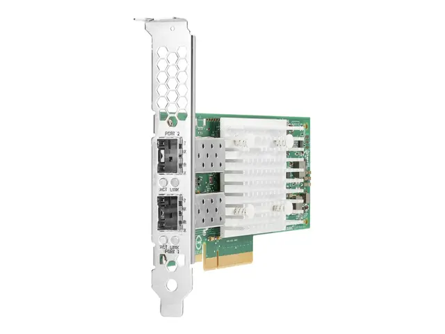 Broadcom BCM57412 - Nettverksadapter - PCIe 3.0 x8 1Gb Ethernet / 10Gb Ethernet SFP+ x 2 - for ProLiant DL20 Gen10, DL325 Gen10, DL360 Gen10, DL380 Gen10, ML30 Gen10, XL220n Gen10 