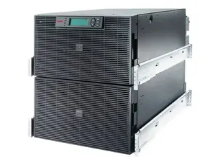 APC Smart-UPS RT - UPS (kan monteres i rack) AC 220/230/240 V - 12 kW - 15000 VA - 3-fasers / 1-fases - Ethernet 10/100, RS-232 - utgangskontakter: 10 - 12U - svart - for P/N: AR2487G, AR3105W, AR3140G, AR3155W, AR3305W, AR3340G, AR3355SP, AR3355W, NBWL0356A
