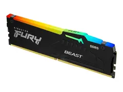 Kingston FURY Beast RGB - DDR5 modul - 16 GB - DIMM 288-pin - 2600 MHz / PC5-41600 - CL40 - 1.25 V - ikke-bufret - on-die ECC