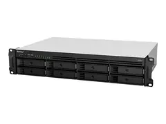 Synology RackStation RS1221+ - NAS-server 8 br&#248;nner - kan monteres i rack - SATA 6Gb/s - RAID 0, 1, 5, 6, 10, JBOD - RAM 4 GB - Gigabit Ethernet - iSCSI st&#248;tte - 2U