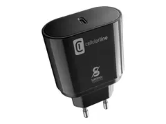 Cellular Line - Str&#248;madapter - 25 watt - PD, AFC, SFC (24 pin USB-C) svart