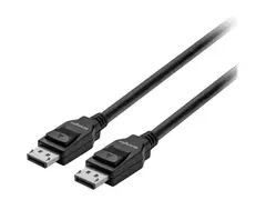 Kensington DisplayPort 1.4 (M/M) Cable, 6ft DisplayPort-kabel - DisplayPort (hann) låst til DisplayPort (hann) låst - DisplayPort 1.4 - 1.83 m - 8K-støtte - svart