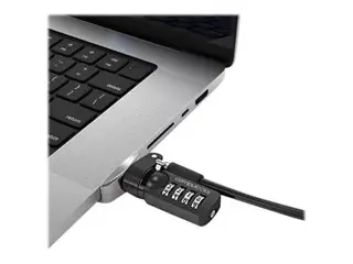 Compulocks Ledge Lock Adapter for MacBook Pro 14" M1, M2 & M3 with Combination Cable Sikkerhetssporlåsadapter - med kodelås - for Apple MacBook Pro 14.2 in (M1, M2, M3)