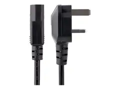 STARTECH.COM 1m 3ft UK Computer Power Cable BS 1363 to C13 18AWG 10A 250V Bla