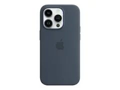Apple - Baksidedeksel for mobiltelefon - med MagSafe silikon - stormblå - for iPhone 14 Pro