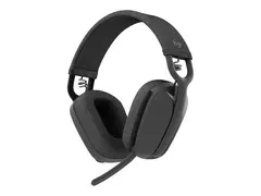 Logitech Zone Vibe Wireless - Hodesett - full st&#248;rrelse Bluetooth - tr&#229;dl&#248;s - USB-C via Bluetooth-adapter - grafitt - Certified for Microsoft Teams