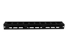 StarTech.com 1U Horizontal Finger Duct Rack Cable Management Panel with Cover Server Rack Cable Duct - Rack Cable Organizer / Manager (CMDUCT1UX) - rackkabelstyringspanel - 1U