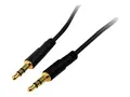 StarTech.com 6 ft Slim 3.5mm Stereo Audio Cable M/M - 3.5mm Male to Male Audio Cable for your, Tablet or MP3 Player (MU6MMS) - lydkabel - 1.8 m