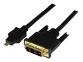 STARTECH 2M MICRO HDMI MALE TO DVI-D MALE CABLE 1920X1200 VIDEO