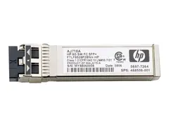 HPE - SFP (mini-GBIC) transceivermodul 8 Gb-fiberkanal (SW) - for HPE 8Gb, SN6000; StorageWorks 8/20q, 8Gb, MPX200, SN6000