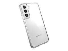 Speck Presidio Perfect-Clear - Beskyttelsesboks baksidedeksel for mobiltelefon gummi - blank - for Samsung Galaxy S22