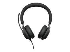 Jabra Evolve2 40 SE UC Stereo - Hodesett on-ear - kablet - USB-C - lydisolerende - Optimert for UC