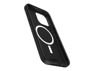 OtterBox Symmetry Series - Baksidedeksel for mobiltelefon MagSafe-samsvar - polykarbonat, syntetisk gummi - svart - for Apple iPhone 15 Pro Max