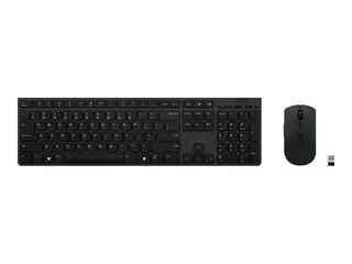 Lenovo Professional - Tastatur- og mussett Bluetooth, 2.4 GHz - Norsk - tastsvitsj: Scissor-Switch - grå - brun boks - CRU