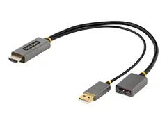 STARTECH.COM 1ft 30cm HDMI to DisplayPort Adapter Active 4K 60Hz HDR