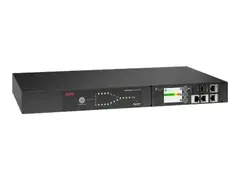 APC NetShelter - Automatisk overføringsbryter (kan monteres i rack) AC 207-253 V - 2000 VA - enkeltfase - USB, Ethernet 10/100/1000 - utgangskontakter: 12 - 1U - svart
