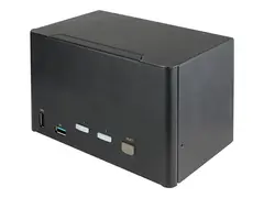 STARTECH.COM 2 Port Quad Monitor DisplayPort KVM Switch - 4K 60Hz UHD HD