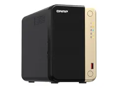 QNAP TS-264 - NAS-server - 2 br&#248;nner SATA 6Gb/s - RAID 0, 1, 5, 6, 10, 50, JBOD, 60 - RAM 8 GB - 2.5 Gigabit Ethernet - iSCSI st&#248;tte