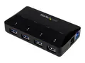 StarTech.com 4-Port USB 3.0 Hub plus Dedicated Charging Port 1 x 2.4A Port - Desktop USB Hub and Fast-Charging Station (ST53004U1C) - USB-periferdelesvitsj - 4 porter