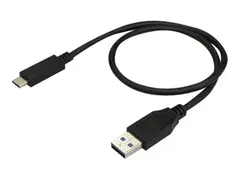 StarTech.com USB to USB C Cable - 1.6 ft / 0.5m M/M - USB 3.1 (10Gbps) - USB-C to USB 3.1 - USB Type C to Type A Cable (USB31AC50CM) - USB type C-kabel - USB-type A til 24 pin USB-C - 50 cm