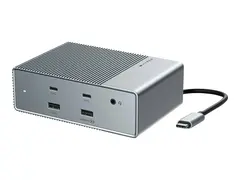 HyperDrive GEN2 - dokkingstasjon - USB-C 2 x HDMI, 2 x DP - 1GbE