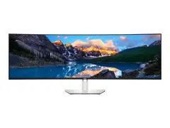 Dell UltraSharp U4924DW - LED-skjerm kurvet - 49" - 5120 x 1440 5K Dual QHD @ 60 Hz - IPS Black - 350 cd/m² - 2000:1 - 5 ms - 2xHDMI, DisplayPort, USB-C - høyttalere - med 3 years Basic Hardware Service with Advanced Exchange