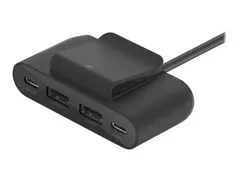 Belkin BoostCharge - Ladestripe 4 utgangskontakter (2 x USB, 2 x USB-C) - svart
