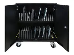 LEBA NoteCart Flex Extended 32 Vogn (kun lading) - for 32 nettbrett / notebook-er - USB-C lading - l&#229;sbar - skjermst&#248;rrelse: inntil 15,6&quot;