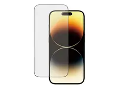 PanzerGlass - Skjermbeskyttelse for mobiltelefon ultrabred passform - glass - rammefarge svart - for Apple iPhone 14 Pro