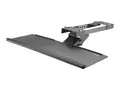 StarTech.com Under Desk-Mount Keyboard Tray 26.4” Wide - Adjustable - Ergonomic Slide-Out Keyboard Shelf with Tilt and Swivel (KBTRAYADJ) - tastaturskuff