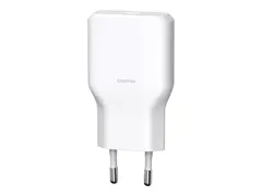 Unisynk - Str&#248;madapter - slank - 36 watt PD 3.0, USB BC 1.2 (24 pin USB-C) - hvit