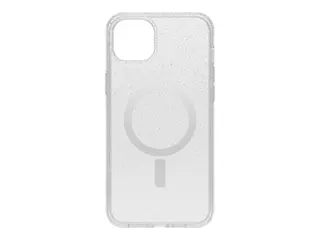 OtterBox Symmetry Plus - Baksidedeksel for mobiltelefon antimikrobielt - MagSafe-samsvar - polykarbonat, syntetisk gummi, 50 % resirkulert plast - blank, stjernepulver (glans) - glatt design - for Apple iPhone 14 Plus