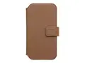 KEY Unstad - Lommebok for mobiltelefon MagSafe-samsvar - kunstl&#230;r, 100 % resirkulert plast - gyllen brun - 6.1&quot; - for Apple iPhone 14 Pro